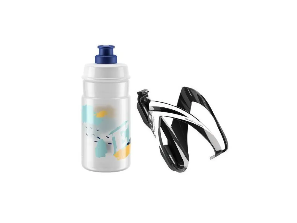 Dětský košík+láhev Elite Kit Ceo 350ml,čirá\\/modrá Časově Omezené