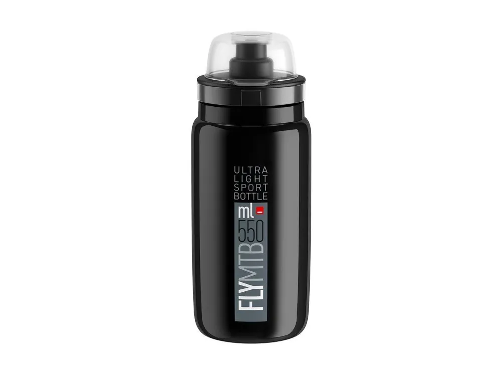 Rychlé Dodání láhev ELITE FLY MTB černá\\/šedé logo 550ml