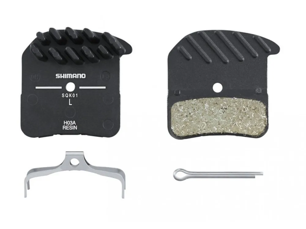 Brzdové destičky Shimano H03A-RF resin,chladič Novinka