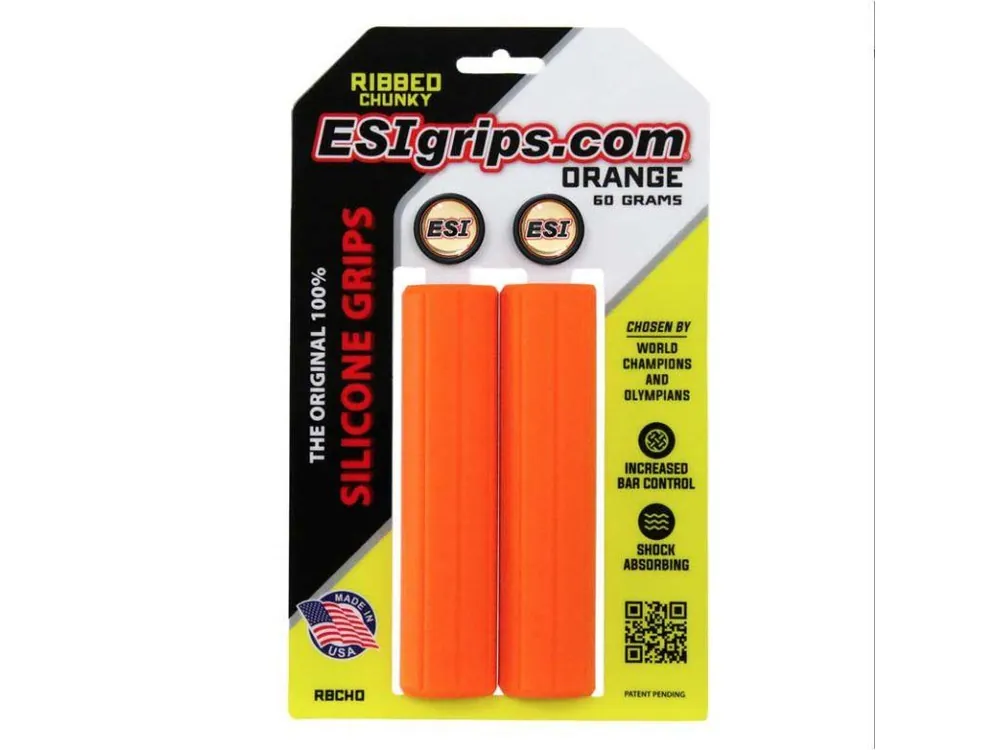 Autentický Gripy na kolo ESIgrips Ribbed Chunky oranžové
