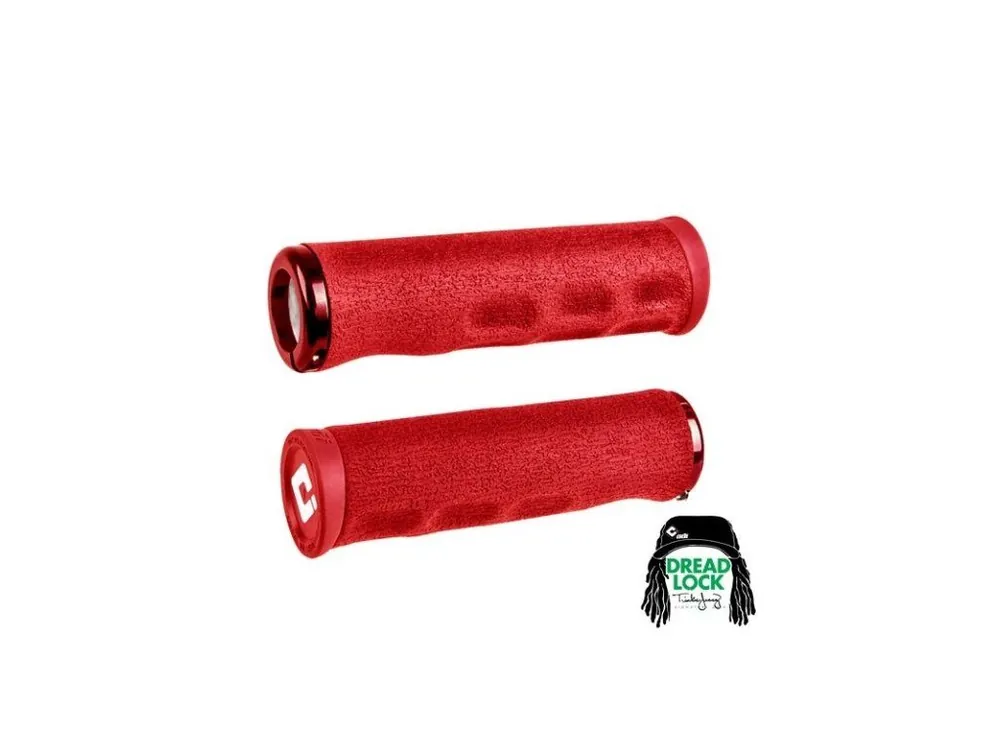 Gripy MTB ODI Tinker Juarez Dread Lock Red Vysoce Kvalitní