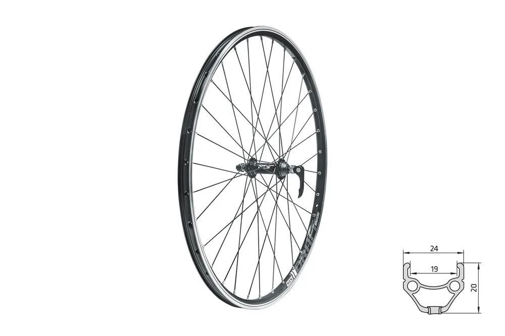 Omezená Nabídka Zapletené kolo Kellys Draft MTB V-brake 28/29" přední black