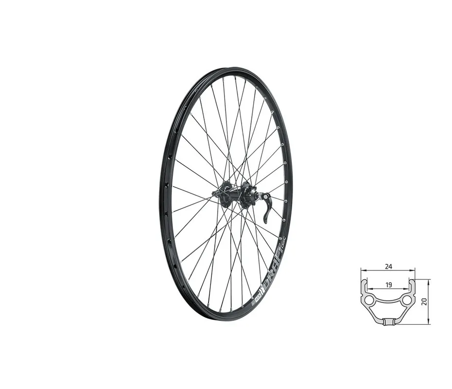 Nejprodávanější Zapletené kolo Kellys Draft MTB Disc 27,5" přední blk
