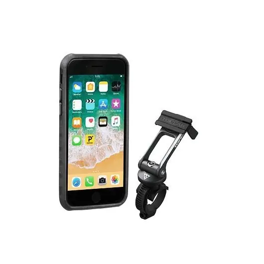Pouzdro na mobil na řidítka Topeak Ridecase iPhone 6,7,8 černá/šedá 2019 Sezónní Sleva