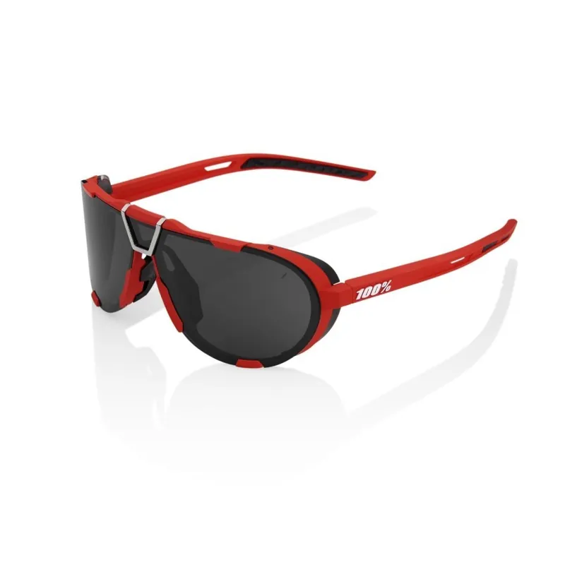 Sleva Cyklistické brýle 100% Westcraft - Soft Tact Red - Black Mirror Lens