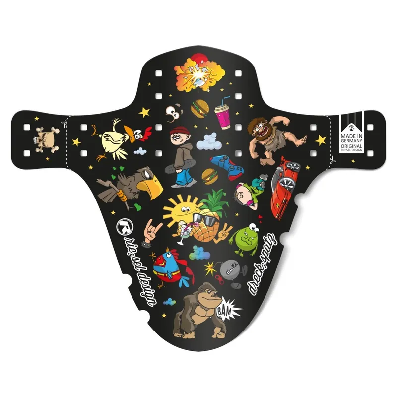 Blatník na kolo Rie:sel Dreck:spatz stickerbomb Vrácení Zdarma