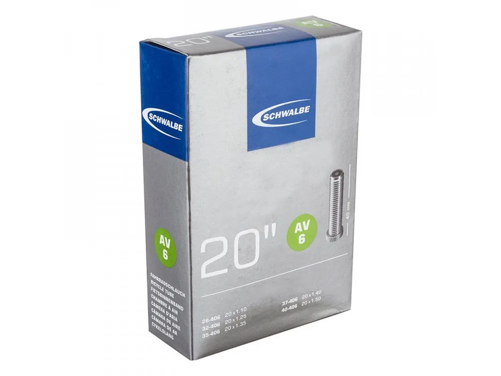 Duše Schwalbe 20x1,1\\/1,5 (28\\/40-406) autoventilek AV6 Sezónní Sleva