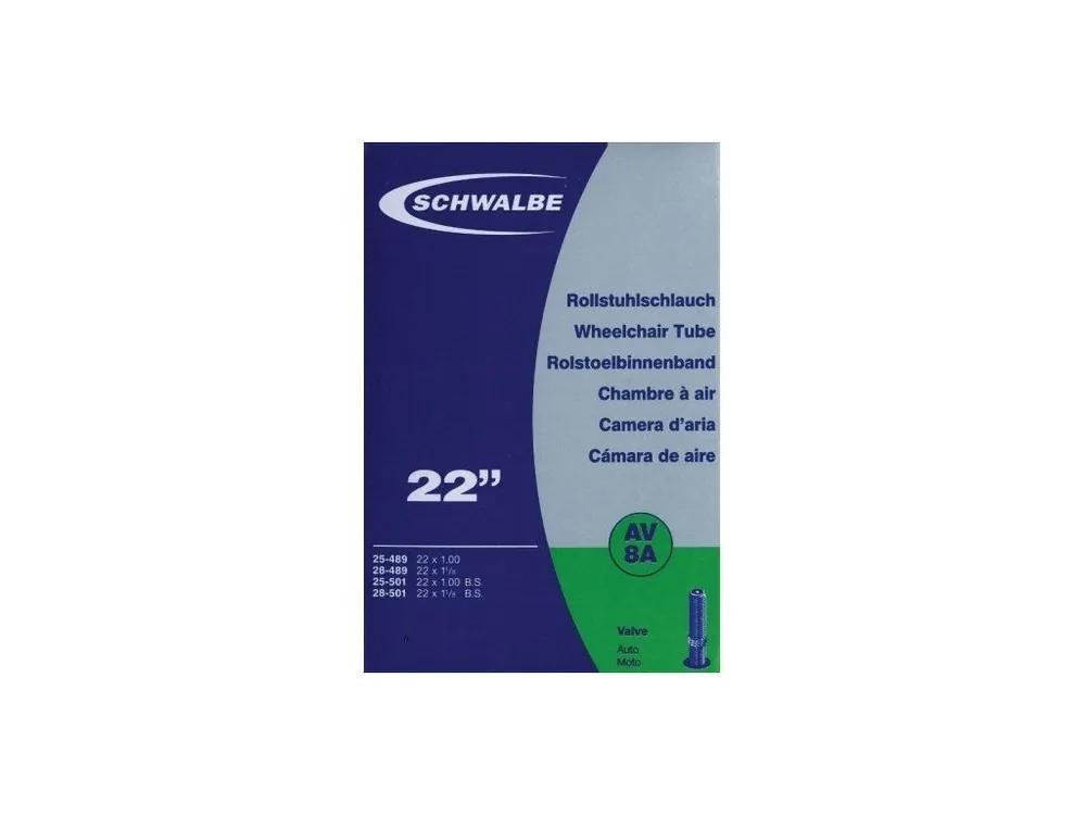 Duše Schwalbe 22\\"x1.00-1.25 (25\\/28-489\\/501) AV8A autoventilek Sezónní Sleva