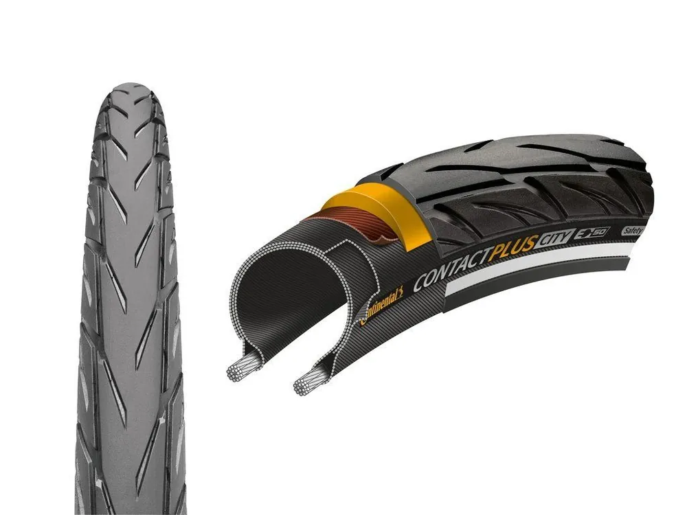 Plášť pro městské kolo Continental Contact Plus City Drát 28x1.75\\" Reflex Černá E50 Top Prodej