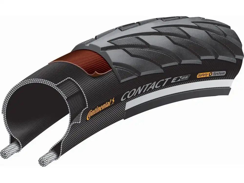 Plášť s drátěnou patkou Continental Contact 28x1.75\\" černá Nejlepší Volba