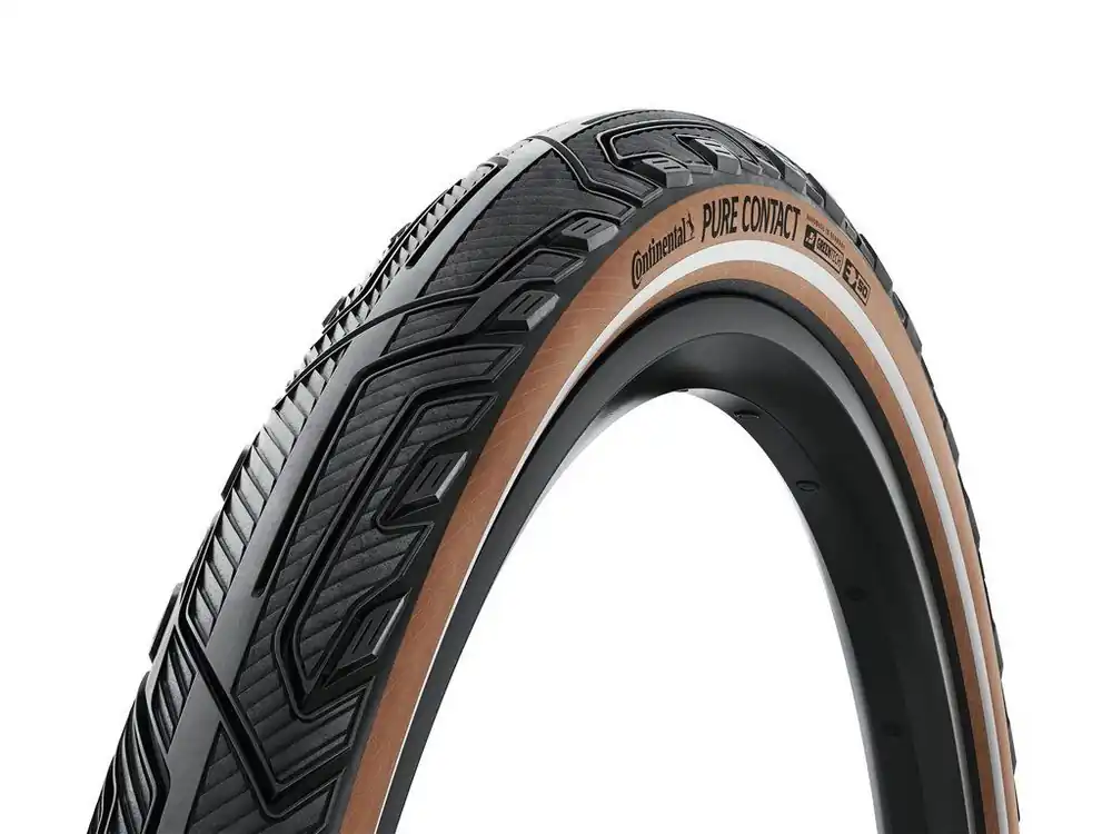 Continental Pure Contact 28x1.50 E50 plášť na kolo s hnědým bokem Výhodná Nabídka