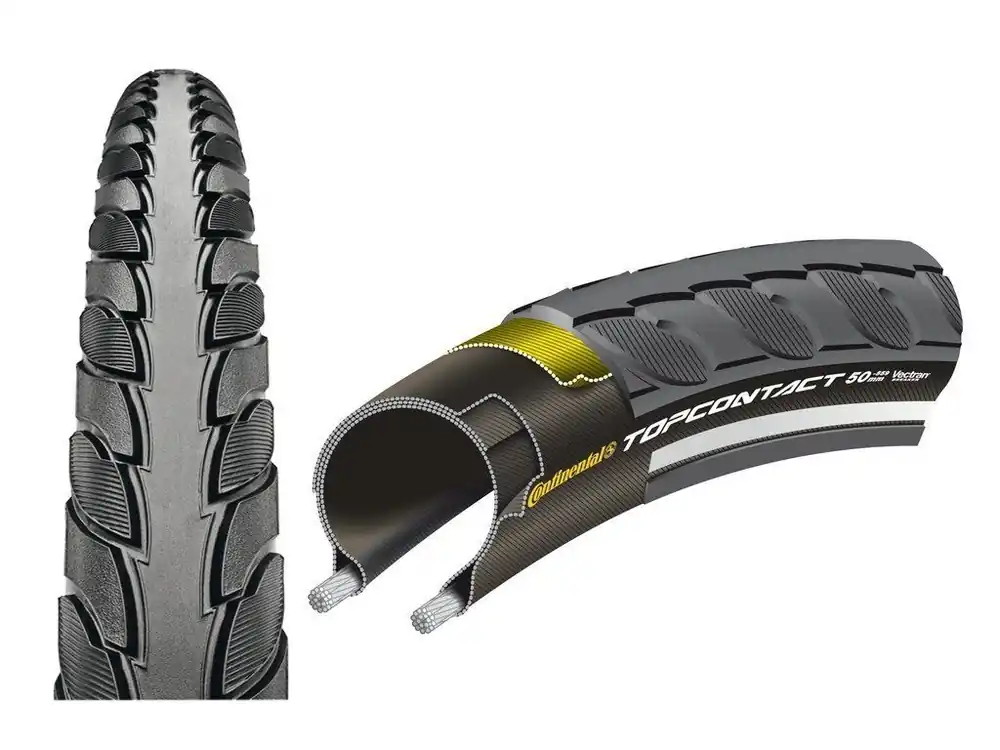 Černý skládací plášť Continental Top Contact II 28x1.60\\" Reflex Víkendová Akce