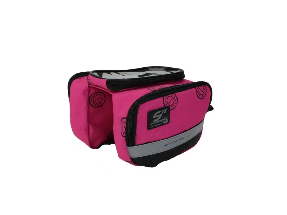 Novinka Brašna na rám s kapsou pro telefon Sport Arsenal Art. 544 pink