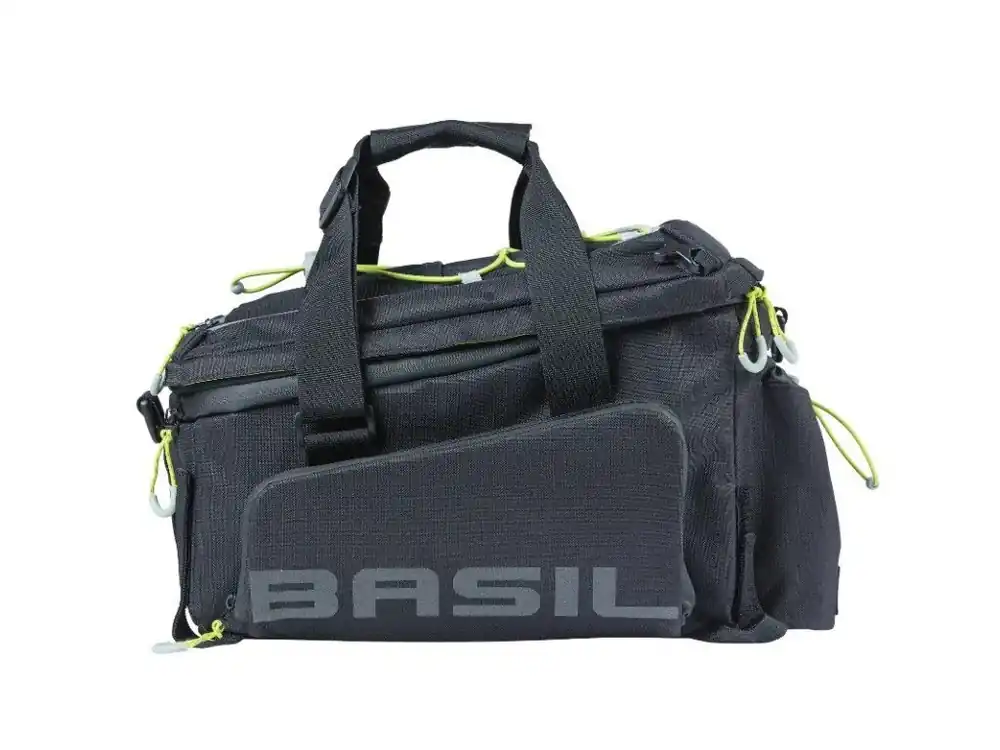 Brašna na nosič kola Basil Miles XL Pro černá limetková Doprava Zdarma