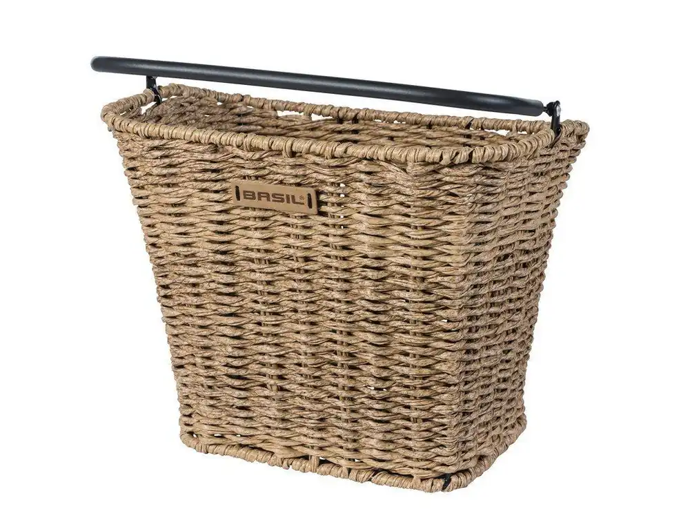 Vrácení Zdarma Odnímatelný přední koš na kolo Basil Bremen Rattan Look KF