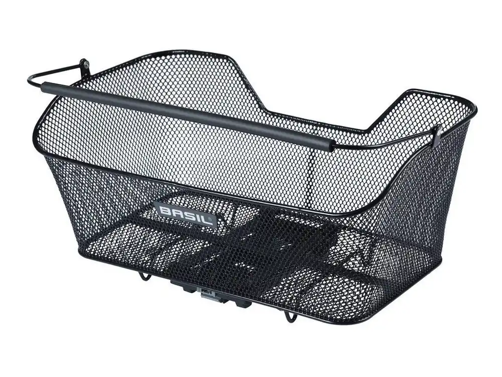Zadní koš na kolo s rukojetí Basil Base XL MIK černá 14l Novinka