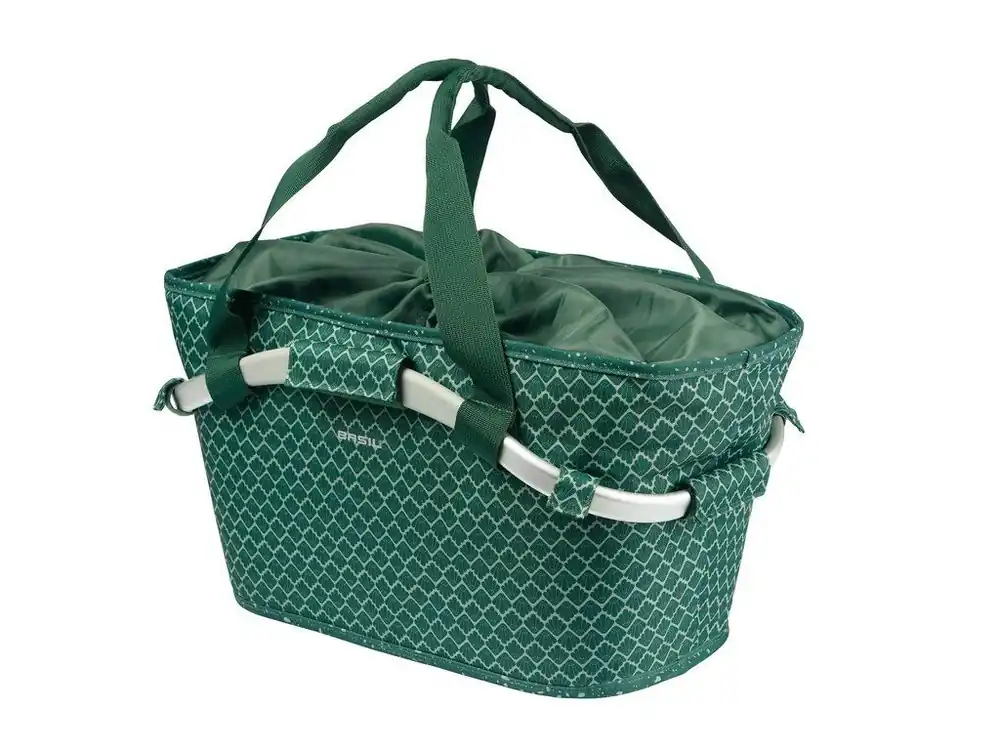 Zelený zadní koš na kolo Basil Flair Carry All MIK 22l Nízká Cena