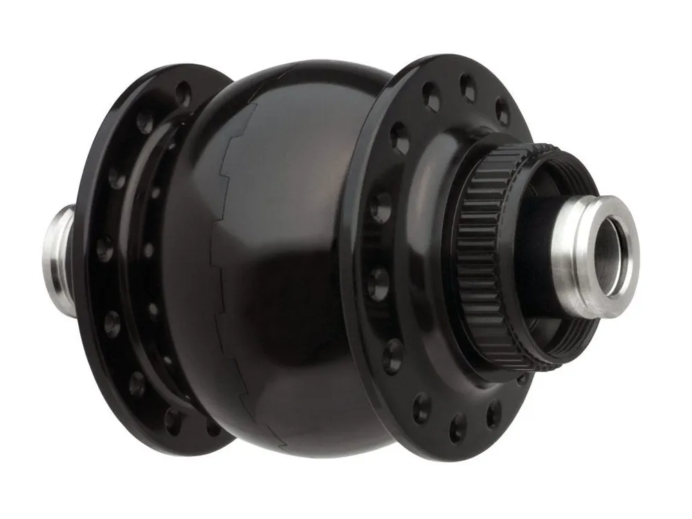 Dynamo na kolo SONdelux 12 disc center lock* - černá - 24d, pevná osa 12mm Vrácení Zdarma
