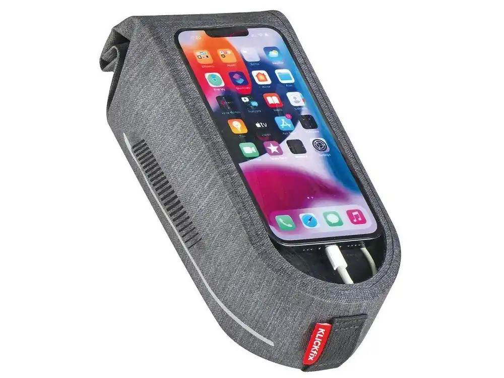 Značkový Rámová taška KLICKfix Phone šedá