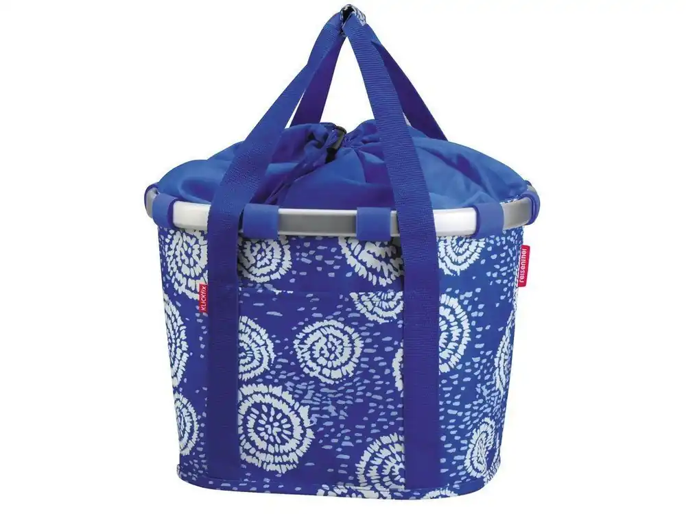 City taška na řídítka kola KLICKfix Bikebasket batik blue Zlevněný