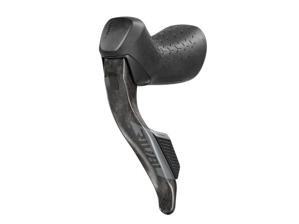 Sleva Řadící a brzdová pravá páka Sram Rival AXS HRD E1 a třmen Flat Mount