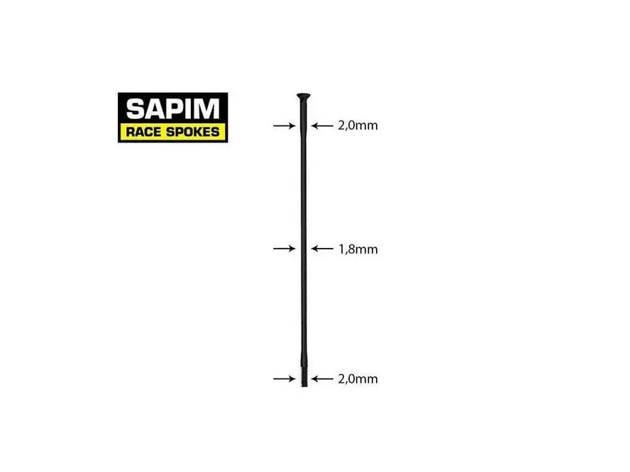 Paprsek Sapim Race přímý (černý) Dokud Zásoby Vydrží