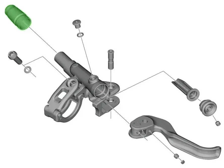 Ihned K Objednání Krytka šroubu brzdové páčky Shimano BL-M9100