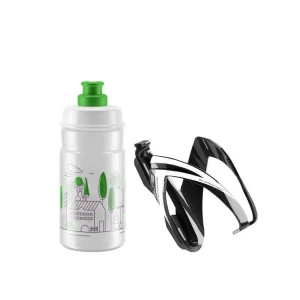 Přímo Od Výrobce ELITE KIT CEO 23 - košík černý lesklý + láhev JET čirá/zelená 350 ml