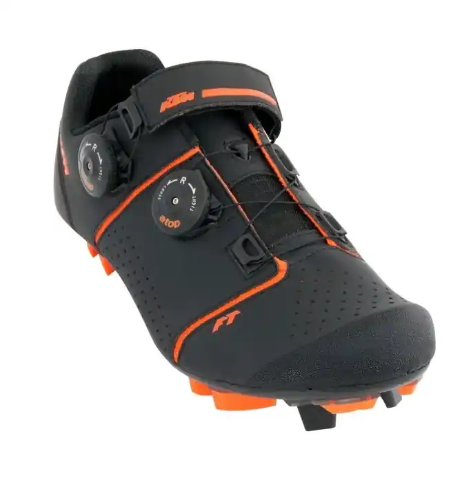 Omezená Nabídka KTM tretry MTB FACTORY Team Carbon 3D černá/oranžová