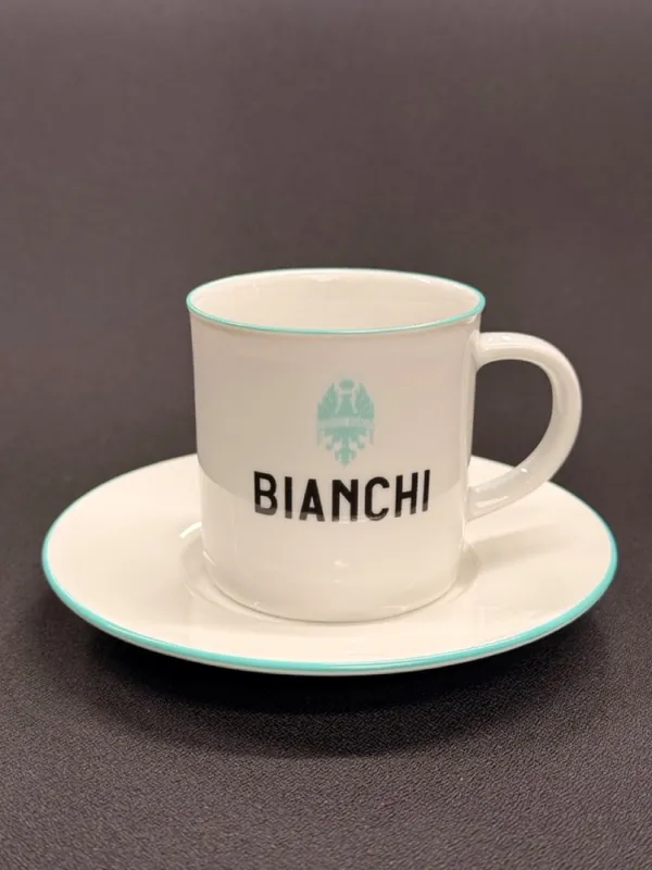 Must-Have Bianchi espresso hrnek s podšálkem bílý s orlicí