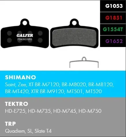 GALFER brzdové destičky Galfer Shimano FD426 Levný