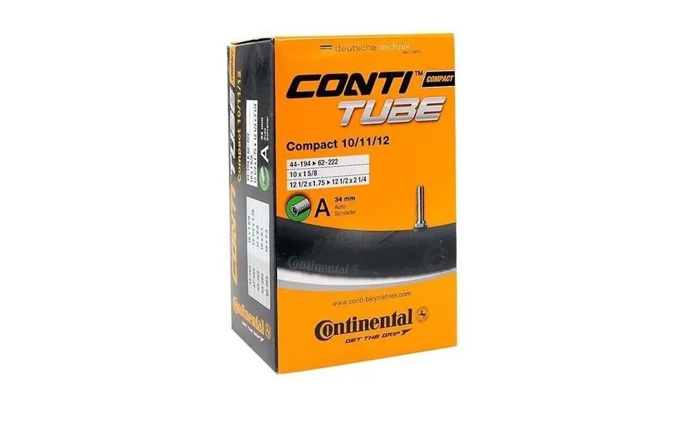 Cenový Hit CONTINENTAL duše Compact 12 AV, zahnutý ventil