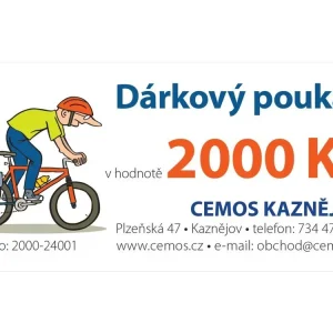 Odeslání Ihned Dárková poukázka 2.000,-Kč