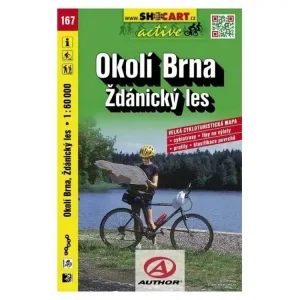 Mapa SHOCART č. 167 Okolí Brna, Ždánický les - cyklo 1 : 60 000 Výhodná Nabídka