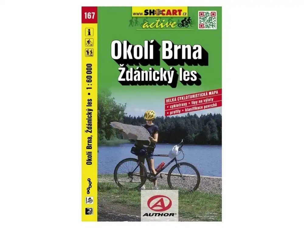 Mapa SHOCART č. 167 Okolí Brna, Ždánický les - cyklo 1 : 60 000 Výhodná Nabídka