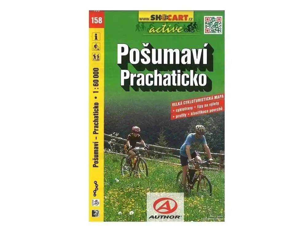 Mapa SHOCART č. 158 Pošumaví-Prachaticko - cyklo 1 : 60 000 Cenová Bomba