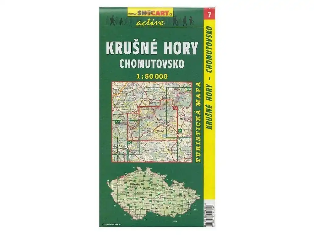 Mapa SHOCART č. 007 Krušné hory, Chomutovsko - turistická 1 : 50 000 Dokud Zásoby Vydrží