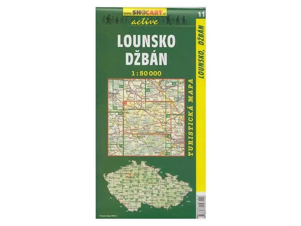 Cenový Hit Mapa SHOCART č. 011 Lounsko, Džbán - turistická 1 : 50 000