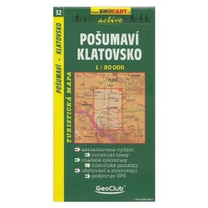 Vysoce Kvalitní Mapa SHOCART č. 032 Pošumaví, Klatovsko - turistická 1 : 50 000