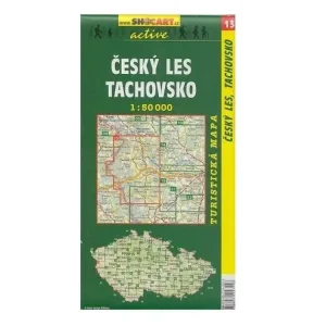 Tovární Cena Mapa SHOCART č. 013 Český les-Tachovsko - turistická 1 : 50 000