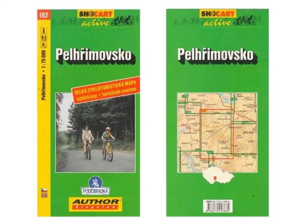 Mapa SHOCART č. 162 Pelhřimovsko - cyklo 1 : 75 000 Omezená Nabídka