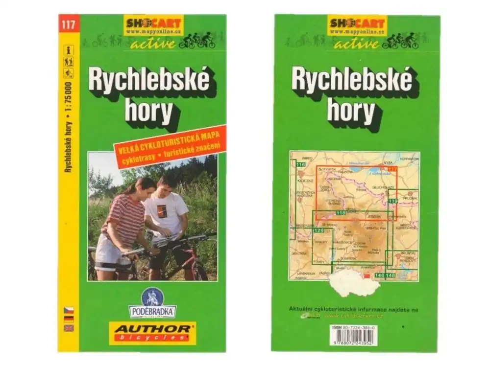 Vrácení Zdarma Mapa SHOCART č. 117 Rychlebské hory - cyklo 1 : 75 000