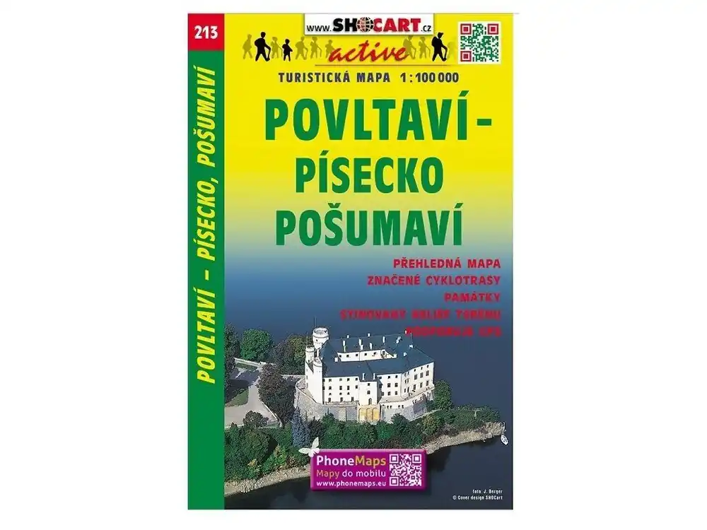 Mapa SHOCART č. 213 Povltaví-Písecko turistická 1 : 100 000 Jen Po Omezenou Doba