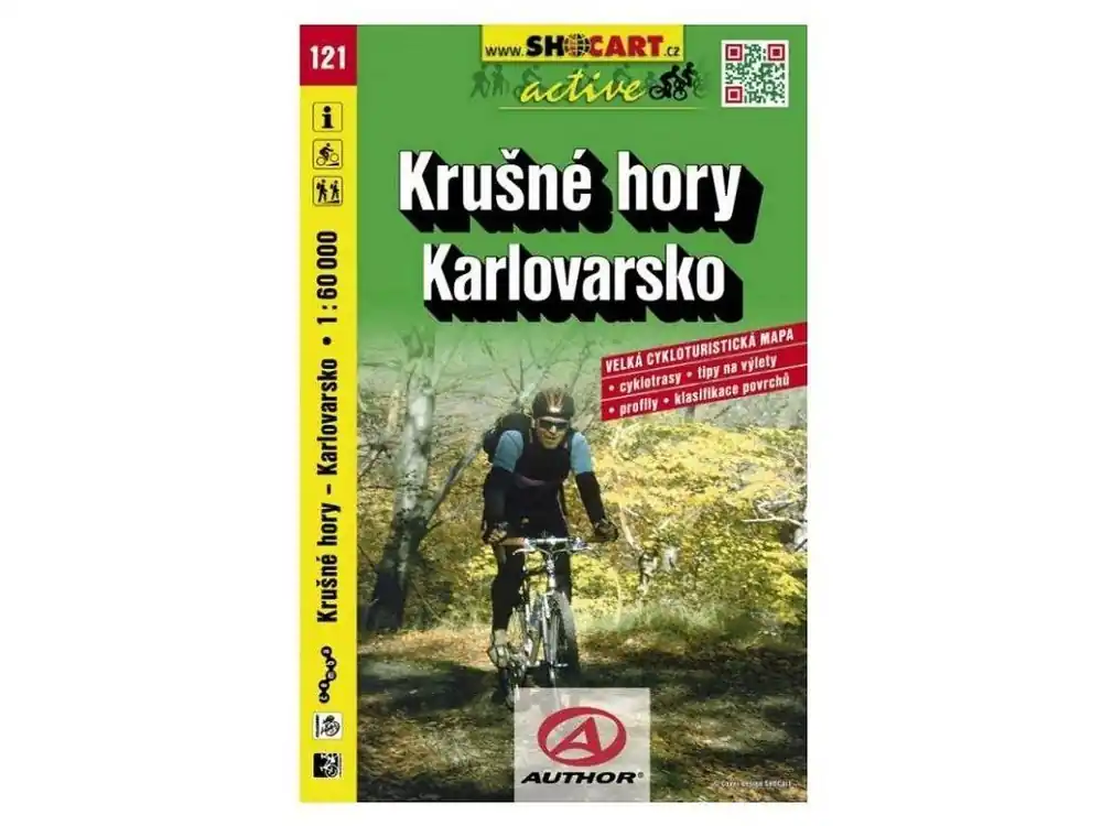 Nová Kolekce Mapa SHOCART č. 121 Krušné hory - Karlovarsko - cyklo 1 : 60 000