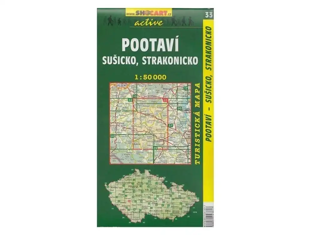 Mapa SHOCART č. 033 Pootaví, Sušicko - turistická 1 : 50 000 Pouze Dnes