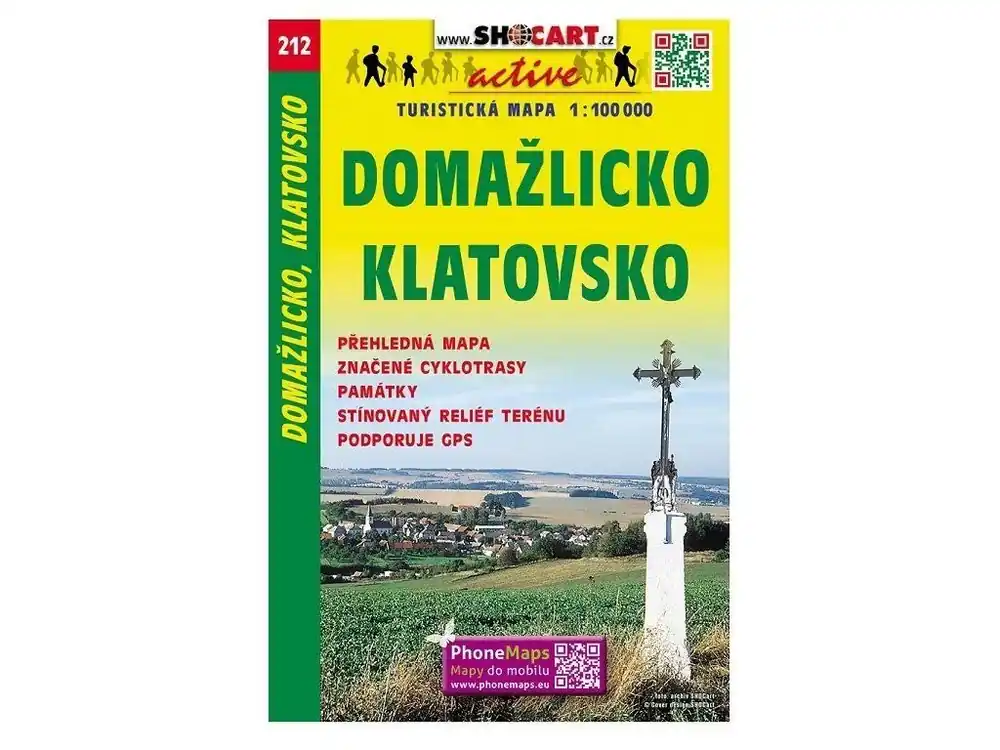 Cenově Výhodný Mapa SHOCART č. 212 Domažlicko, Klatovsko - turistická 1 : 100 000