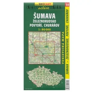 Mapa SHOCART č. 034 Šumava Železnorudsko - turistická 1 : 50 000 Sleva