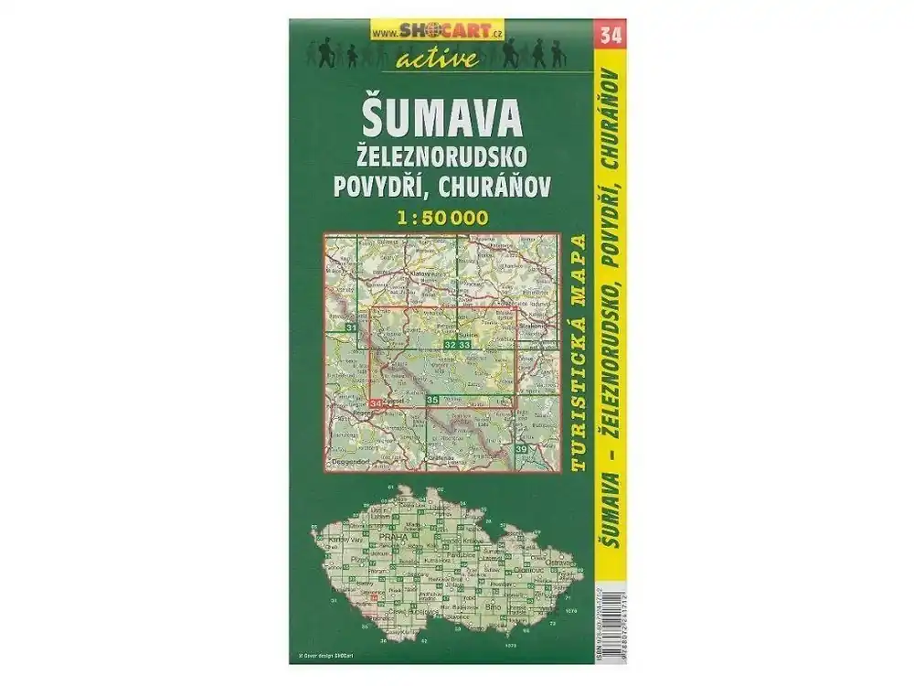 Mapa SHOCART č. 034 Šumava Železnorudsko - turistická 1 : 50 000 Sleva