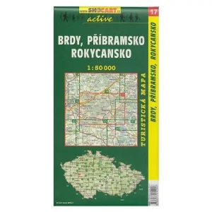 Zlevněný Mapa SHOCART č. 017 Brdy, Příbramsko - turistická 1 : 50 000