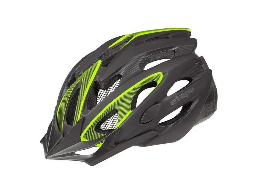 Přilba na kolo ETAPE Biker černá-žlutá fluo mat Novinka